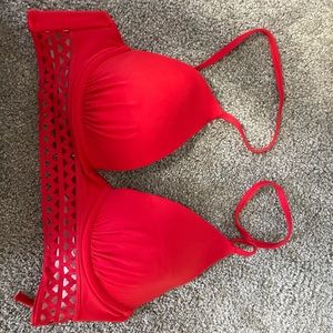 Red bikini top